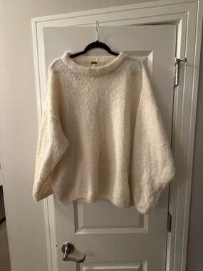 Free People Oversized Alpaca 87% blend Pullover Sweater